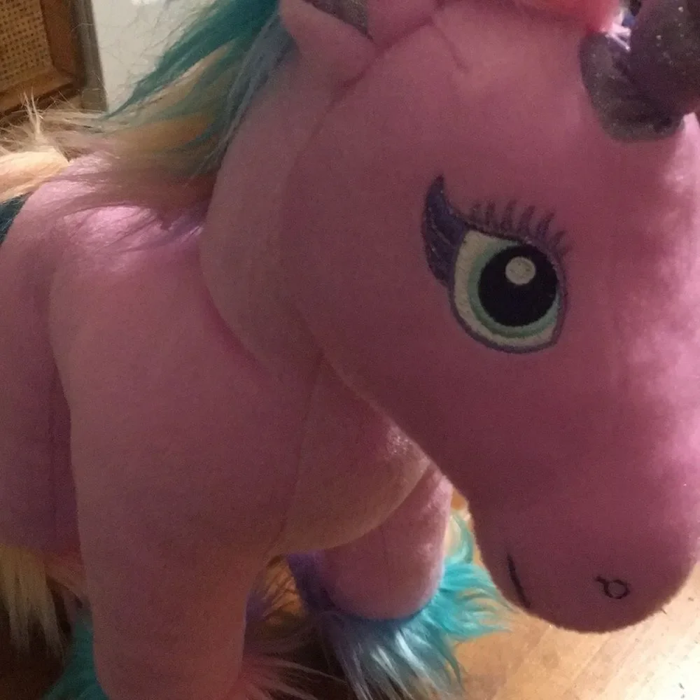 Build-A-Bear Pink Sparkly Fairy Unicorn Plush Toy